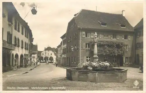 AK - Staufen (Breisgau) Marktbrunnen u. Kauptstraße nicht versandt