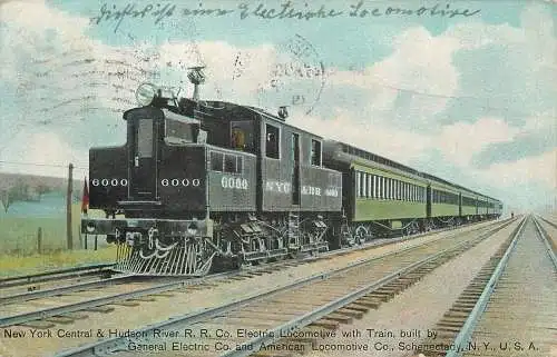 AK - New York Central & Hudson River Electric Locomotive versandt 1910