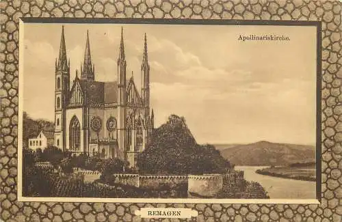 AK Remagen Apollinariskirche versandt 1910