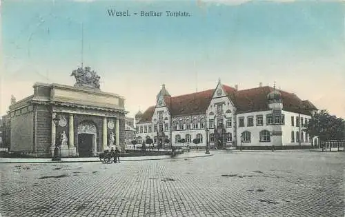 AK Wesel Berliner Torplatz versandt 1908