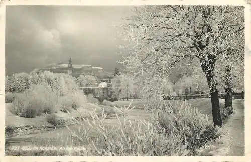 AK Glatz im Rauhreif An der Neiße Winter versandt 1940