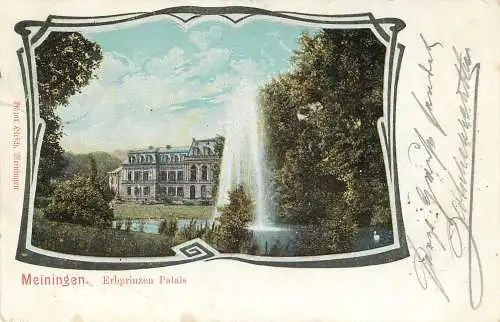 AK - Meiningen Erbprinzen Palais versandt 1903