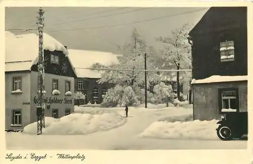 AK Sayda im Erzgebirge Gasthof "Goldener Stern"