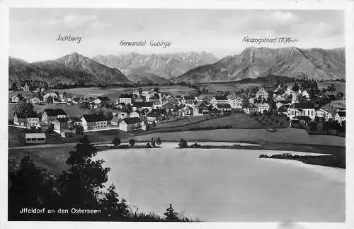 Ansichtskarte Osterseen Iffeldorf an den Osterseen versandt 1941