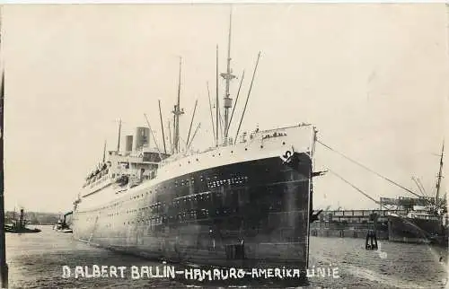 AK, D Albert Ballin, Hamburg-Amerika Linie