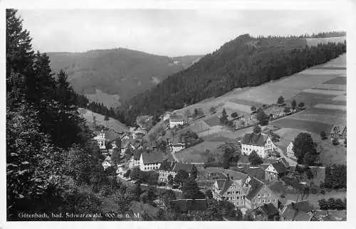 Ansichtskarte Panorama Gütenbach bad. Schwarzwald Gasthaus zur Post
