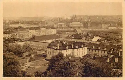 Ansichtskarte Prag Praha Kleinseite Altstadt versandt 1943