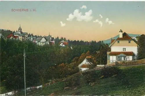 Ansichtskarte Wernigerode Schierke im Harz Panorama nicht versandt 1922