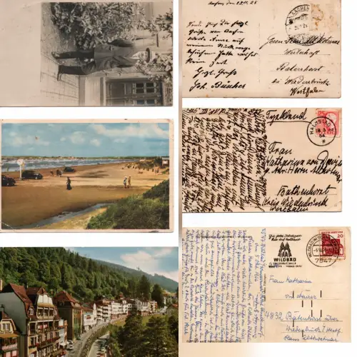 Alte / Antike Ansichtskarten (1925, 1954, 1966)