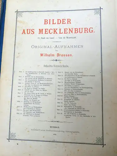 Dreesen, Wilhelm (Fotos): Bilder aus Mecklenburg - Sammelmappe mit Originalaufnahmen (25 Blätter). 