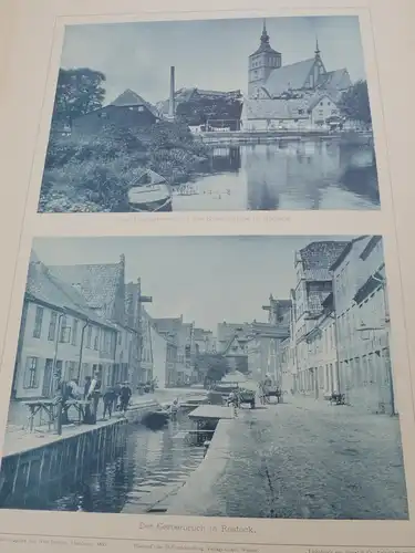 Dreesen, Wilhelm (Fotos): Bilder aus Mecklenburg - Sammelmappe mit Originalaufnahmen (25 Blätter). 
