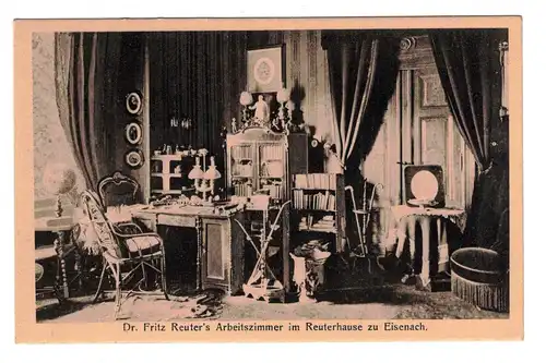 [Ansichtskarte] Dr. Fritz Reuter`s Arbeitszimmer im Reuterhause zu Eisenach. 