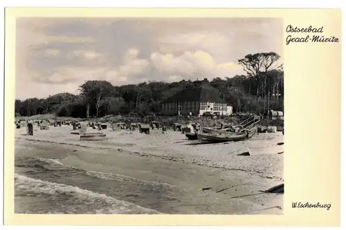 [Echtfotokarte schwarz/weiß] Ostseebad Graal-Müritz            Signatur W. Eschenburg. 