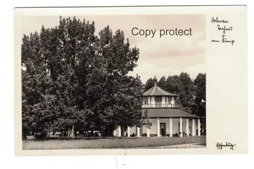 [Echtfotokarte schwarz/weiß] Doberan  Teehaus am Kamp                       Signatur : Eschenburg. 