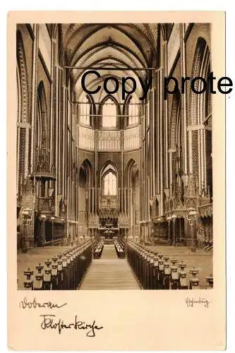 [Echtfotokarte schwarz/weiß] Doberan  Klosterkirche             Signatur : Eschenburg. 
