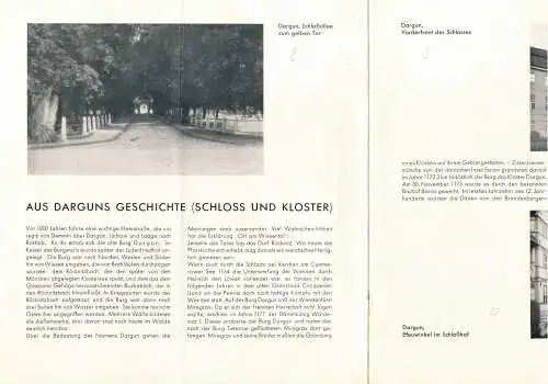 Städtisches Verkehrsamt Dargun 1936: Dargun in Mecklenburg     Schloß und Kloster     Luftkurort-Sommerfrische. 