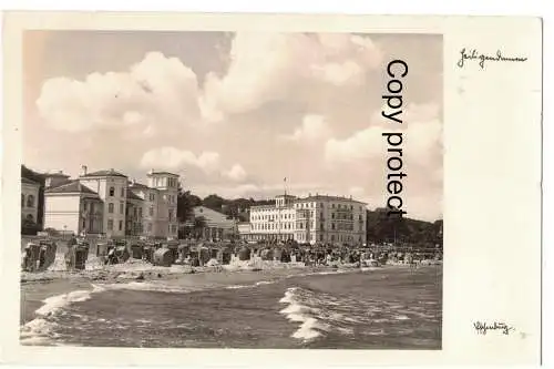 [Echtfotokarte schwarz/weiß] Heiligendamm          Signatur : Eschenburg     1934. 