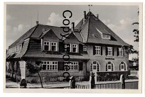 [Echtfotokarte schwarz/weiß] Jugendherberge Warnemünde 1936. 