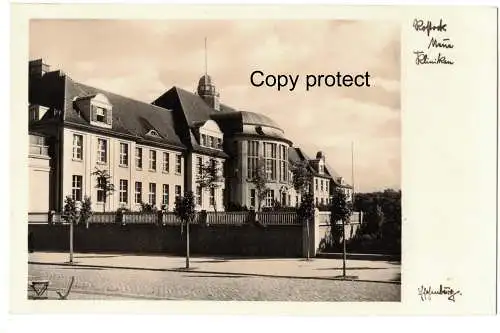 [Echtfotokarte schwarz/weiß] Rostock  Neue Kliniken      Signatur : Eschenburg. 