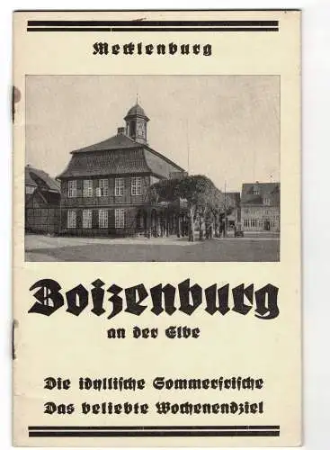 Verkehrsverein e. V. Boizenburg 1931: Boizenburg an der Elbe - Die idyllische Sommerfrische - Das beliebte Wochenendziel. 