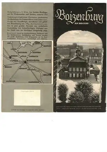 Landesfremdenverkehrsverband Mecklenburg 1936: Boizenburg an der Elbe (Fremdenverkehrsprospekt). 