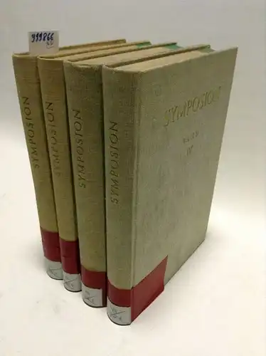 verschiedene Autoren: SYMPOSION. Jahrbuch für Philosophie. 4 Bde. (Alles Erschienene). Hrsg. M. Müller u. a. Freibg., Alber, 1949 - 1955. 