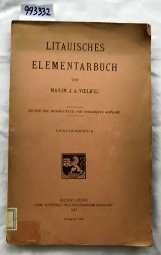 Voelkel, Maxim: Litauisches Elementarbuch. 