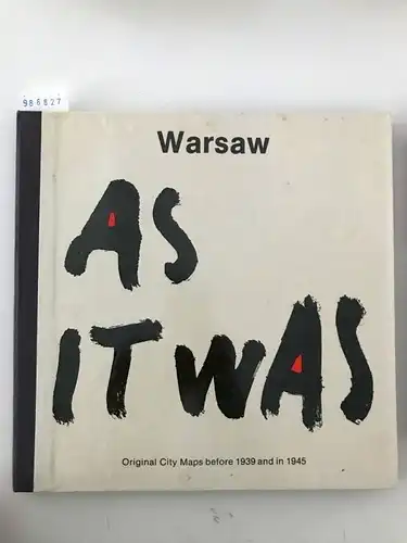 Wydawnicta, ALFA and Kasprzycki Jerzy: Warsaw As It Was. 