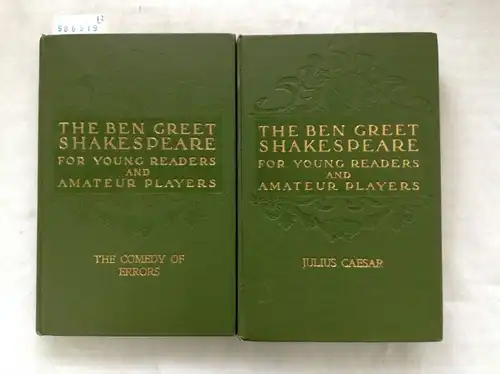 Shakespeare, William: The Ben Greet Shakespeare for Young Readers and Amateur Players: The Comedy of Errors/Julius Caesar. 
