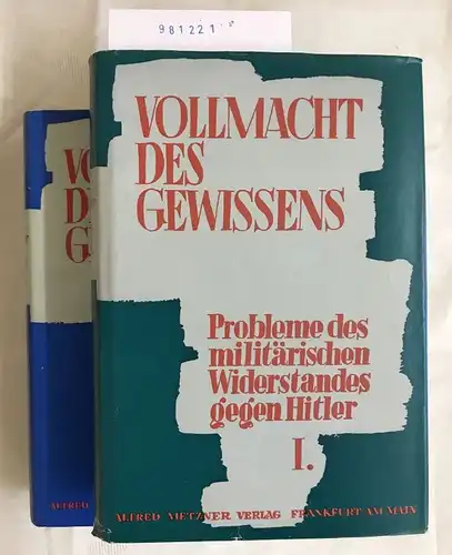 Europäische, Publikation ( Hrsg): Vollmacht des Gewissens , Band 1 und 2. 