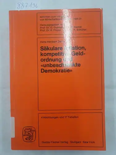 Derix, Hans-Heribert, G. Gutmann (Hrsg.) H. Hamel (Hrsg.) u. a: Sekuläre Inflation, kompetitive Geldordnung und "unbeschränkte Demokratie" 
 Schriften zum Vergleich von Wirtschatfsordnungen Heft 35. 
