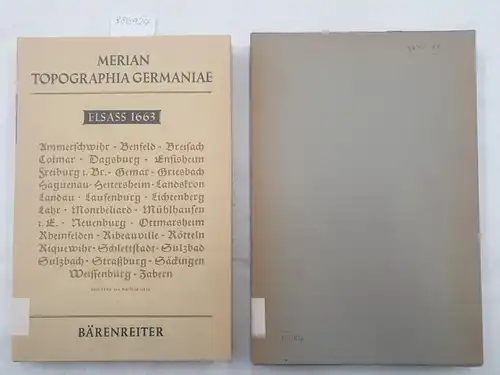 Merian, Matthaeus: Topographia Germaniae : Faksimile Ausgabe : Elsass 1663 : in original Schuber. 