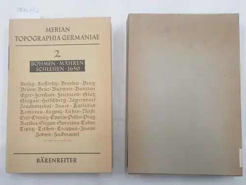 Merian, Matthaeus: Topographia Germaniae : Faksimile Ausgabe : Böhmen Mähren Schlesien 1650 : in original Schuber. 