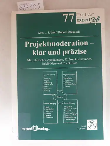 Wolf, Max L. J. und Rudolf Mlekusch: Projektmoderation - klar und präzise (Edition expertsoft)
 mit zahlreichen Abbildungen, 42 Projektsituationen, Tafelbildern und Checklisten. 