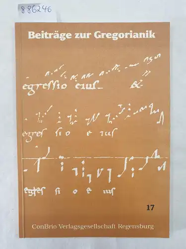 Agustoni, Luigi und Rupert Fischer (Hrsg.): Beiträge zur Gregorianik : Forschung und Praxis : Band 17 
 Restitution : Beitrag : Bericht : Mitteilungen der AISCGre : Offertorien. 