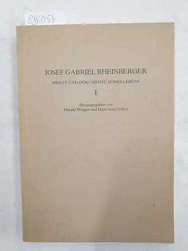 Rheinberger, Joseph, Harald Wanger und Hans-Josef  Irmen: Rheinberger: Briefe und Dokumente seines Lebens, Band 1. 