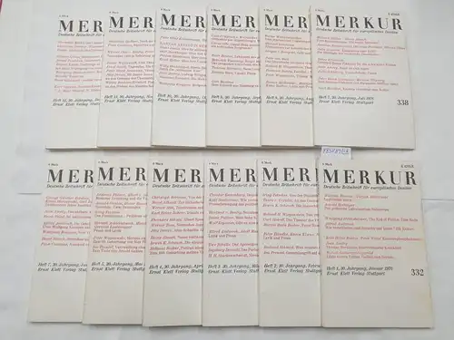 Moras, Joachim und Hans Paeschke (Hrsg.): (1976) Merkur : Deutsche Zeitschrift für europäisches Denken : Jhg. 1976 : komplett. 