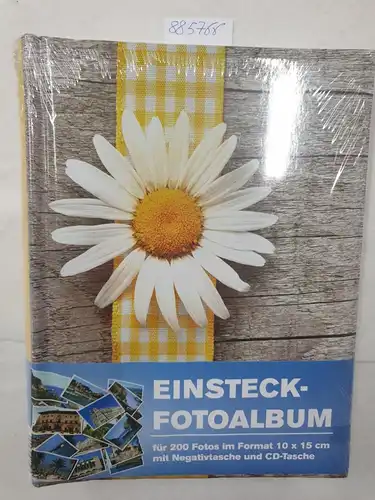 Einsteckfotoalbum im Format 10x15 cm, Einsteck-Fotoalbum für 200 Fotos (Design: Margerite)