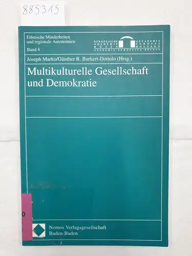 Marko, Joseph (Hrsg.): Multikulturelle Gesellschaft und Demokratie. 