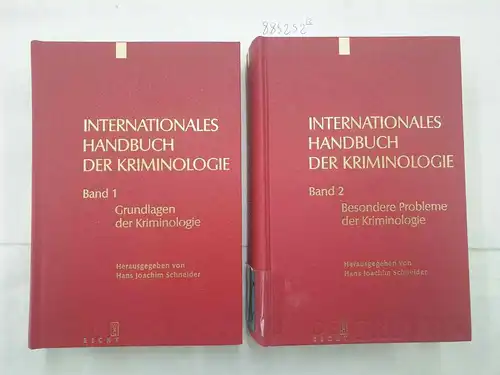 Schneider, Hans Joachim (Hrsg.): Internationales Handbuch der Kriminologie Bd. 1 & 2
 Grundlagen der Kriminologie & Besondere Probleme der Kriminologie. 