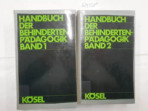 Dennerlein, Hans (Herausgeber): Handbuch der Behindertenpädagogik. Band 1 +2 
 Karlheinz Schramm im Auftr. d. Ges. für Pädag. Praxis (GPP) e.V., Nürnberg. Wissenschaftl. u. ed. Beratung). 