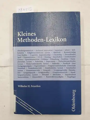 Peterßen, Wilhelm H: Kleines Methoden-Lexikon. 