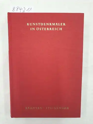 Hootz, Reinhardt (Hrsg.): Kunstdenkmäler in Österreich : Kärnten : Steiermark 
 ein Bildhandbuch. 