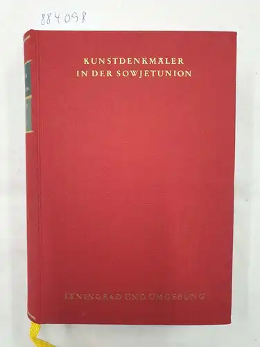 Hootz, Reinhardt (Hrsg.): Kunstdenkmäler in der Sowjetunion : Leningrad und Umgebung 
 ein Bildhandbuch. 