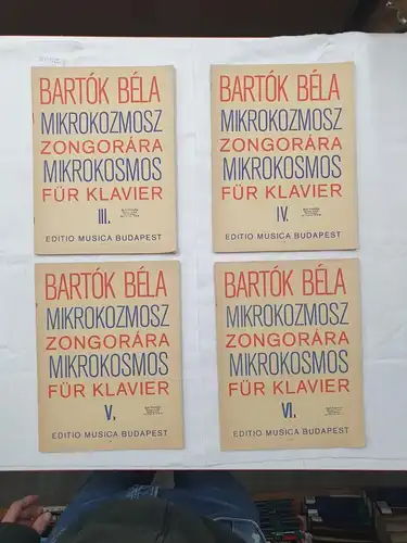 Zongoramuziska A Kezdet Legkezdetetöl, Mikrokozmosz / Mikrikosmos : Band III-VI : für Klavier : 4 Bände