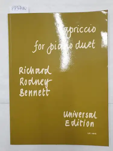 Capriccio : for piano duet