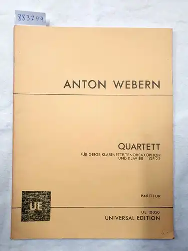 Quartett für Geige, Klarinette, Tenorsaxophon und Klavier (Op. 22)