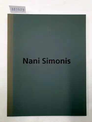 Princenthal, Nancy: Nani Simonis -  November 6 - 30, 1996. 