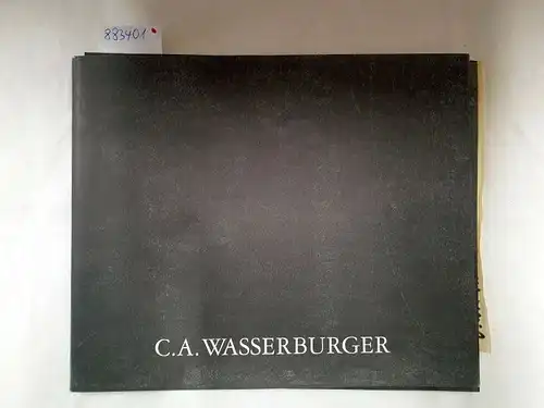 Wasserburger, C. A: Dunkle Bilder : signiert : mit handschriftlichem Brief und einem Originalblatt des Künstlers 
 Schein und Erscheinung (Öl auf Papier 1998). 