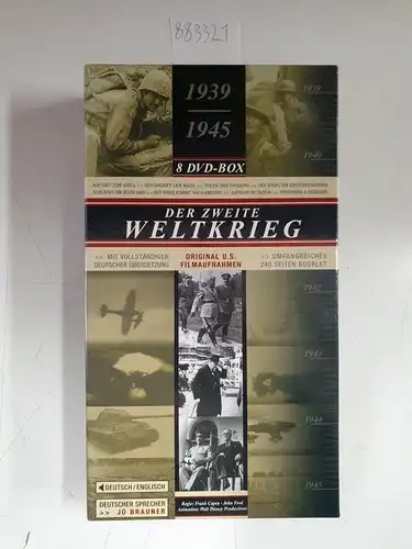 Der zweite Weltkrieg : 1939 - 1945 : DVD-Box mit 8 DVDs und Begleitbuch